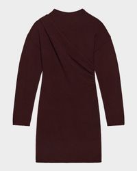 Slouchy Wool-Blend Mini Sweater Dress
