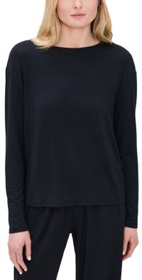 Eberjey Gisele Separates Long Sleeve Top Black XS