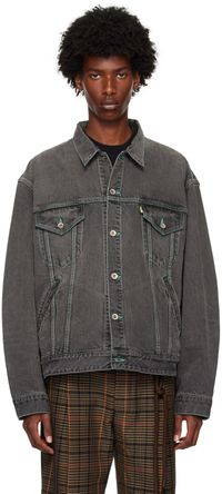 doublet Black Care Denim Jacket