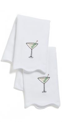 Weezie Martini Hand Towel 2 Pack Martini One Size