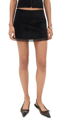 Bella Venice The Lucille Skirt Black Velvet XS
