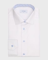 Men's Organic Cotton Signature Twill Slim-Fit Dress Shirt