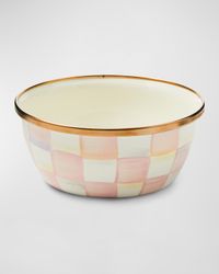 Rosy Check Enamel Pinch Bowl