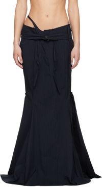 Ottolinger Navy Mermaid Suit Maxi Skirt