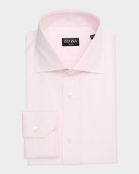 Men's Micro-Check Trofeo Cotton Dress Shirt