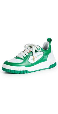 Casablanca Green Tennis Court Sneakers Green/White 4