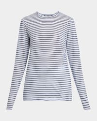 Mia Striped Jersey Long-Sleeve T-Shirt