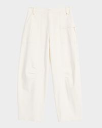 Ewa Barrel-Leg Utility Pants
