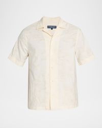 Men's Franca Raffia Jacquard Camp Shirt