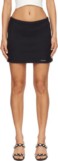 alexanderwang.t Minijupe noire en jersey bouclette de coton