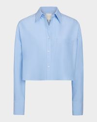 Little Big Joe Cropped Button-Front Shirt