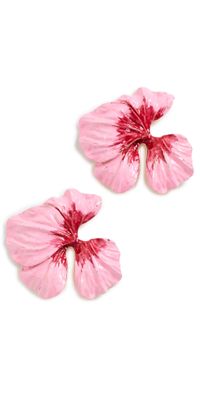 SHASHI Una Una Evening Earrings Pink One Size