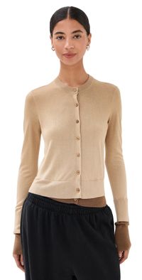 Acne Studios Silky Wool Cardigan Sweater Sand Beige M
