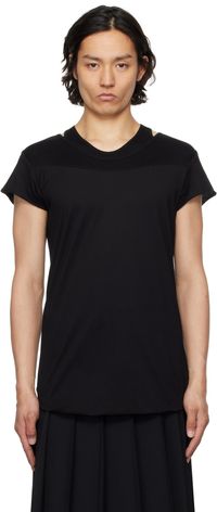 Julius Black Layered HS T-shirt