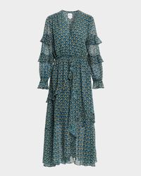 Dandelion Delora Asymmetric Chiffon Midi Dress