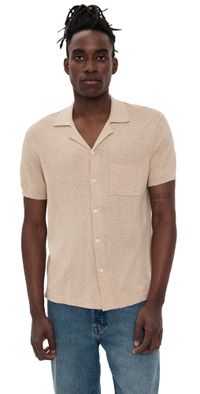 Alex Mill Sweater Bowling Shirt Sand XXL