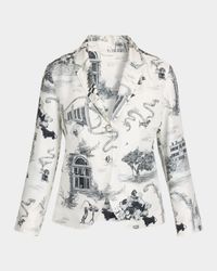 Hector Toile Unconstructed Silk Twill Fit 3 Sportcoat