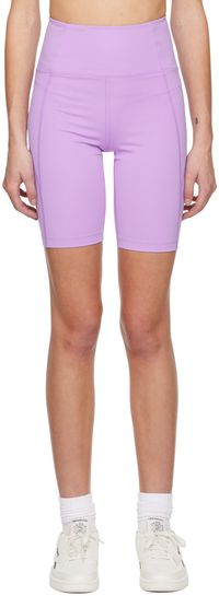 Girlfriend Collective Cuissard mauve à taille haute