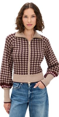 Cara Cara Lyss Jacket Houndstooth Multi Taupe XS