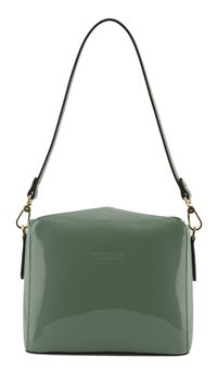 Pourchet - Sac porté épaule vernis jaune - Taille Unique - Vert