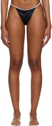 NUÉ Black Rosie Thong