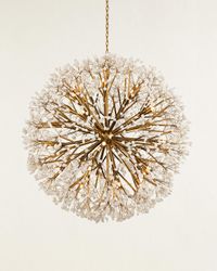 43.5" Spherical 30-Light Quartz Chandelier