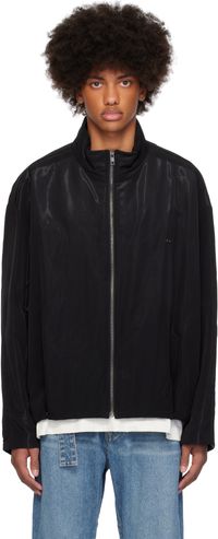WOOYOUNGMI Black Padded Glossy Jacket