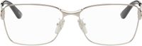 Balenciaga Lunettes rectangulaires Mercury argentées à ferrures à logo