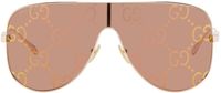 Gucci Rose Gold Mask Sunglasses