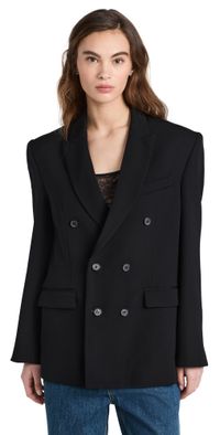 WARDROBE. NYC Double Breasted Blazer Off White XXS