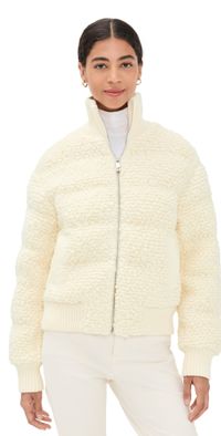 Perfect Moment Apres Padded Bomber Jacket Snow White S
