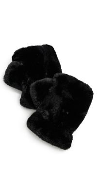 Apparis Ariel Faux Fur Fingerless Gloves Noir One Size