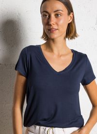 Sud Express - Tee-shirt col rond - Taille L - Bleu
