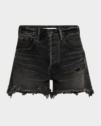 Harrington Distressed Denim Shorts
