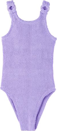 Hunza G Kids Purple Domino Swimsuit