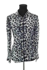 Sezane - Seconde Main - Blouse en soie - Taille S - Gris