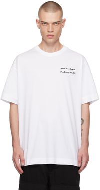 Givenchy White Grosgrain Patch T-shirt