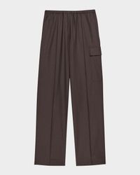 Relaxed Pull-On Cargo Trousers