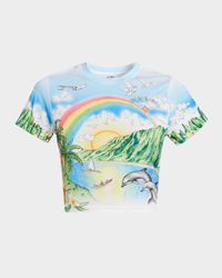 Aloha Short-Sleeve Crop T-Shirt