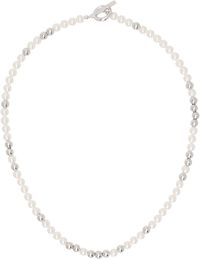 Numbering Silver & White #9705 Necklace