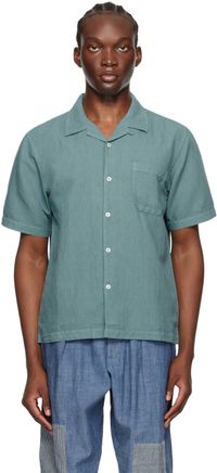 Universal Works Chemise Road bleue