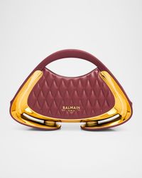 Jolie Madame Small Quilted Faux Leather Top-Handle Bag