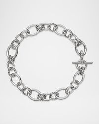 25mm DY Mercer Necklace with Diamonds in Silver