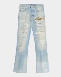 Men's Repaired Bootcut Jeans