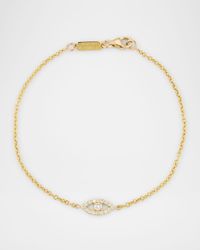 Mini Diamond Open Evil Eye Bracelet