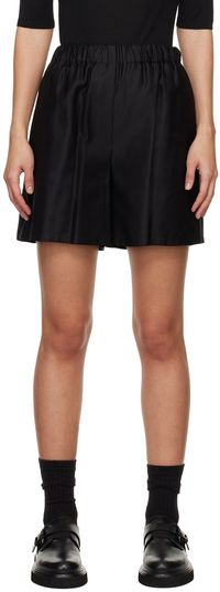 Max Mara Black Piadena Shorts