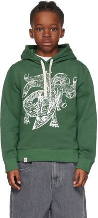 Charles Jeffrey LOVERBOY SSENSE Exclusive Kids Green Lost Boys Hoodie