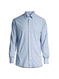 Men's Crown Crafted Mullen Performance Button-Down Shirt - Blue Frost - Size XXL