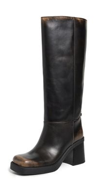 Coach Sculpted C Tall Boots Black 8