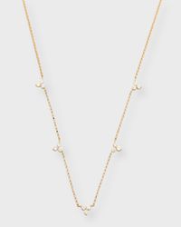 3-Diamond Cluster 5-Station Necklace